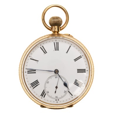 Lot 882 - GOLD POCKET WATCH