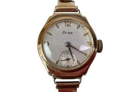 Lot 45 - BORE INCABLOC GOLD COCKTAIL WATCH