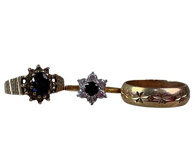 Lot 146 - THREE GOLD RINGS
