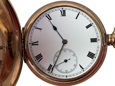 Lot 166 - GOLD PLATED POCKET WATCH