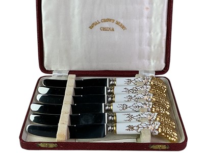 Lot 155 - SET OF SIX BUTTER KNIVES