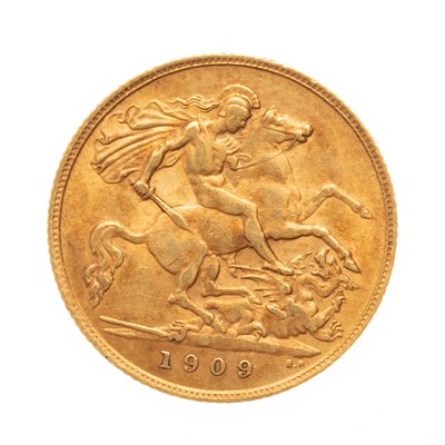 Lot 108 - EDWARD VII GOLD HALF SOVEREIGN