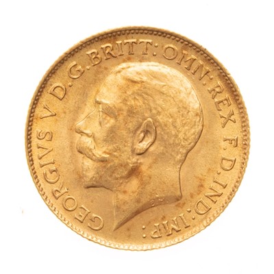 Lot 110 - GEORGE V GOLD HALF SOVEREIGN