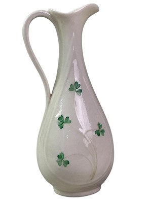 Lot 139 - PAIR OF BELLEEK PORCELAIN JUGS