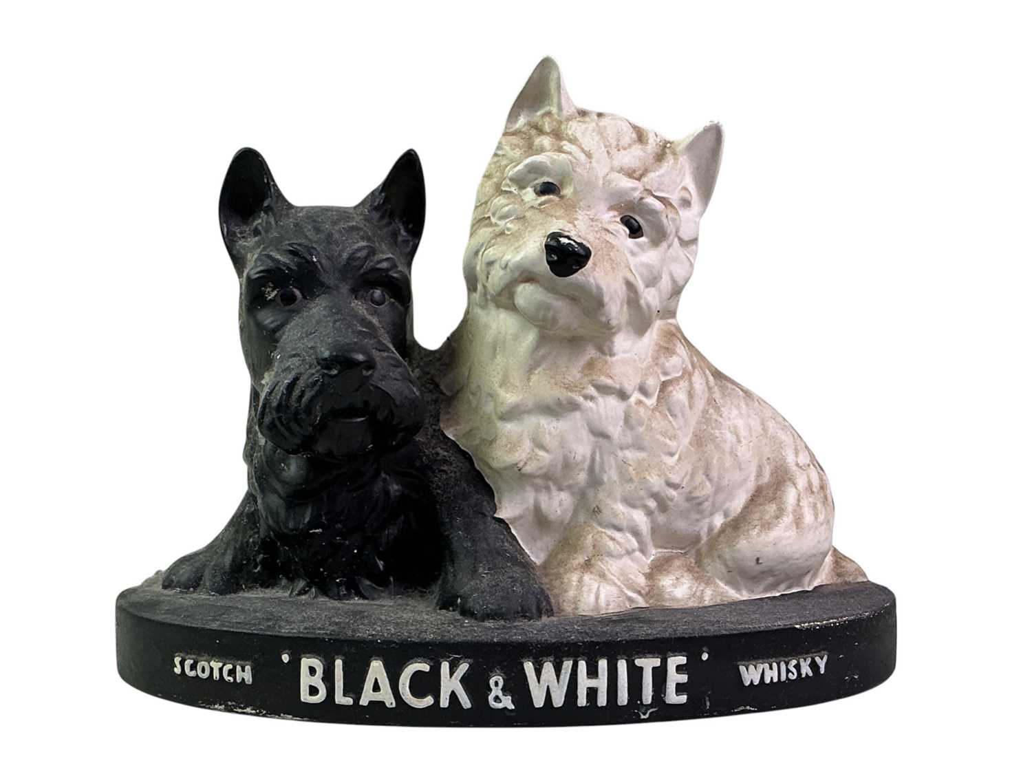 Lot 101 - BLACK & WHITE WHISKY CERAMIC ADVERTISING DISPLAY