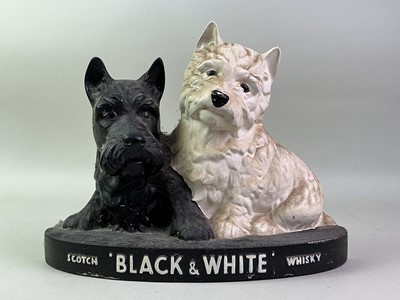 Lot 101 - BLACK & WHITE WHISKY CERAMIC ADVERTISING DISPLAY