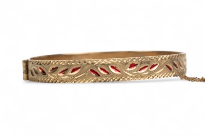 Lot 742 - GOLD BANGLE