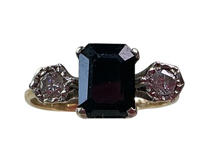 Lot 210 - GEMSTONE AND DIAMOND RING