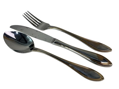 Lot 119 - SILVER PLATED SUITE OF CUTLERY