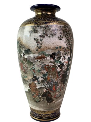 Lot 241 - JAPANESE SATSUMA VASE