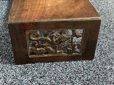 Lot 1372 - PAIR OF CHINESE HARDWOOD STANDS