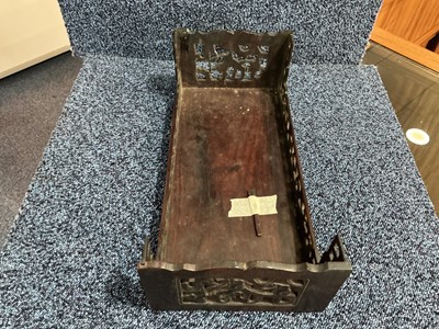 Lot 1372 - PAIR OF CHINESE HARDWOOD STANDS