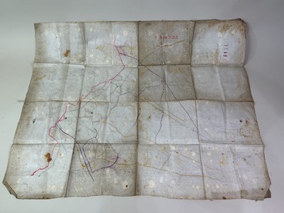Lot 41 - INTERESTING WWI 'SECRET' TRENCH MAP