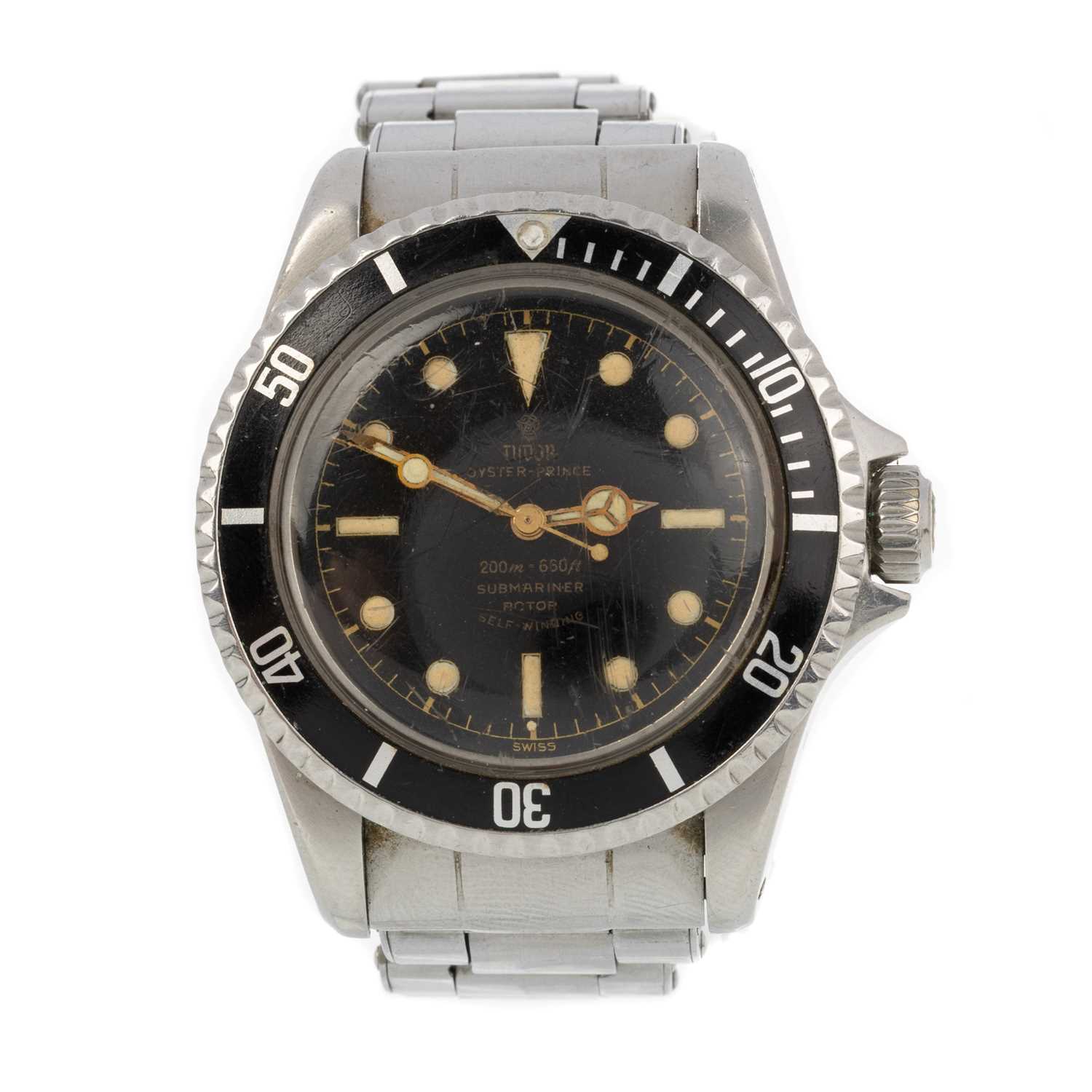 TUDOR OYSTER PRINCE SUBMARINER STAINLESS STEEL AUTOMATIC WRIST WATCH