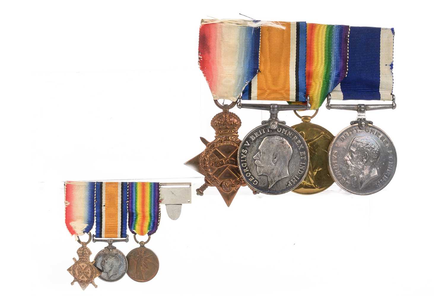 Lot 37 - WWI NAVAL MEDAL GROUP