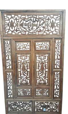 Lot 234 - CHINESE HARDWOOD CARVED CABINET