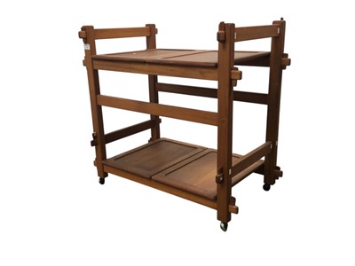 Lot 270 - TEAK SERVING TROLLEY