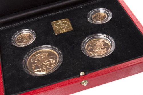 Lot 525 - UNITED KINGDOM GOLD PROOF SOVEREIGN FOUR COIN...