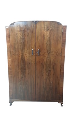 Lot 282 - WALNUT BEDROOM SUITE