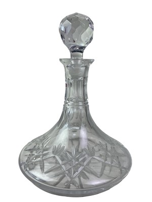 Lot 279 - PAIR OF CRYSTAL CANDLESTICKS