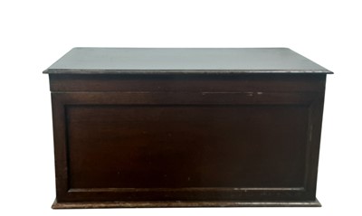 Lot 424 - MAHOGANY BLANKET CHEST