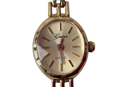 Lot 434 - GENEVE GOLD WRIST WATCH AND BRACELET
