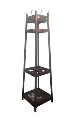 Lot 428 - EDWARDIAN MAHOGANY HALLSTAND