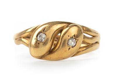 Lot 768 - GEORGIAN SERPENT RING