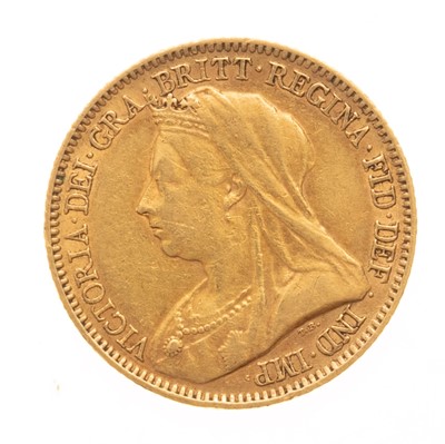 Lot 115 - VICTORIA GOLD HALF SOVEREIGN