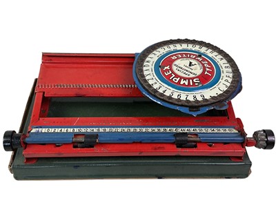Lot 336 - SIMPLEX TOY TYPEWRITER