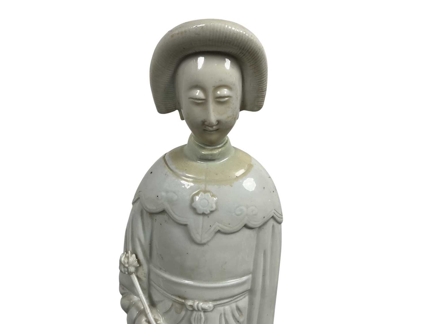 Lot 1396 - CHINESE BLANC DE CHINE FIGURE