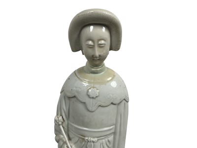 Lot 1396 - CHINESE BLANC DE CHINE FIGURE