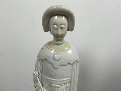 Lot 1396 - CHINESE BLANC DE CHINE FIGURE