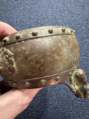 Lot 1400 - CHINESE BRONZE CENSER