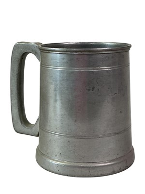 Lot 500 - GROUP OF PEWTER TANKARDS AND CUPS