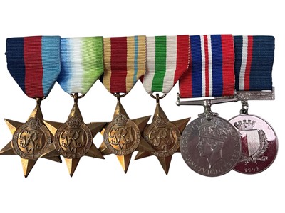 Lot 505 - GROUP OF SIX WORLD WAR II MEDALS