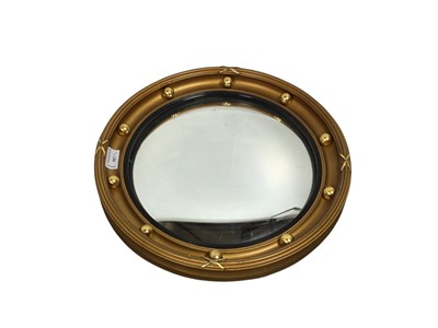 Lot 587 - GILT PORTHOLE MIRROR