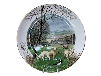 Lot 670 - SET OF TWELVE ROYAL WORCESTER PICTURE PLATES