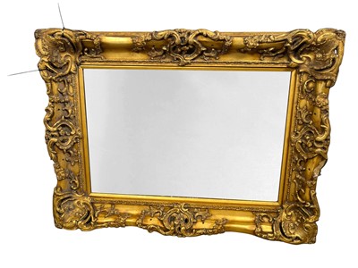 Lot 649 - LARGE GILT FRAMED MIRROR