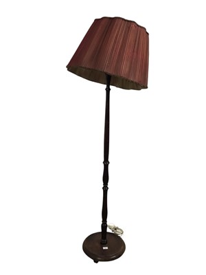 Lot 623 - MAHOGANY STANDARD LAMP