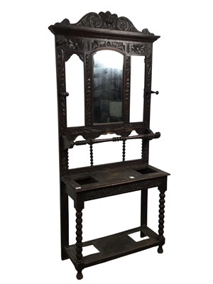 Lot 618 - OAK HALLSTAND