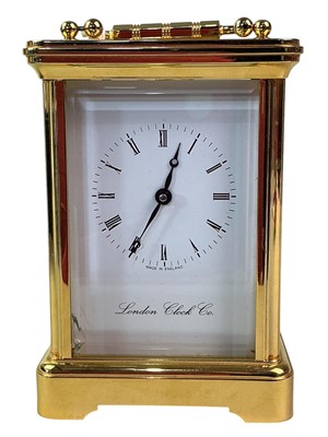 Lot 674 - LONDON CLOCK COMPANY BRASS CARRIAGE CLOCK
