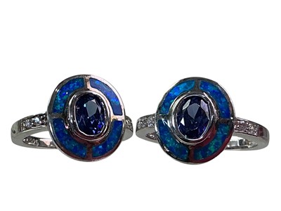 Lot 676 - TWO SILVER DRESS RINGS