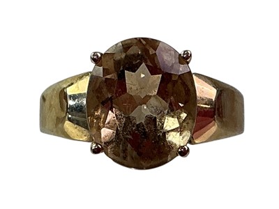 Lot 677 - CITRINE RING
