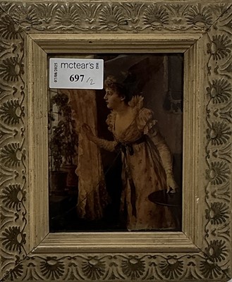 Lot 697 - TWO VICTORIAN CRYSTOLEUMS