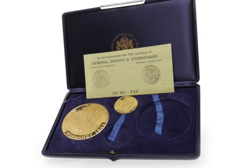 Lot 587 - GOLD TWO COIN SET COMMEMORATING THE 75TH...