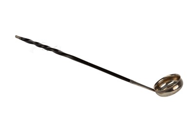 Lot 994 - GEORGE IV SILVER TODDY LADLE