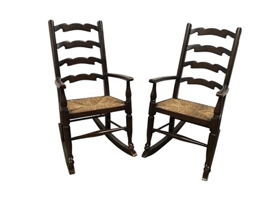 Lot 643 - TWO CHILD'S ROCKING CHAIRS