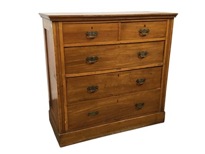 Lot 717 - PINE CHEST OF DRAWERS