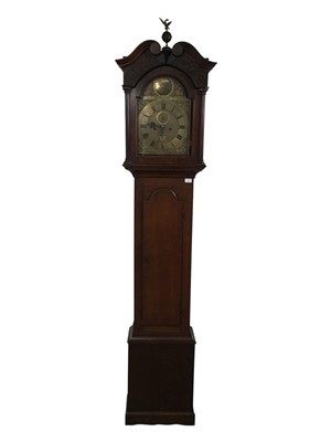 Lot 721 - OAK LONGCASE CLOCK